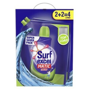 Surf Excel Matic Top Load Liquid Detergent, 4L Refill Pouch