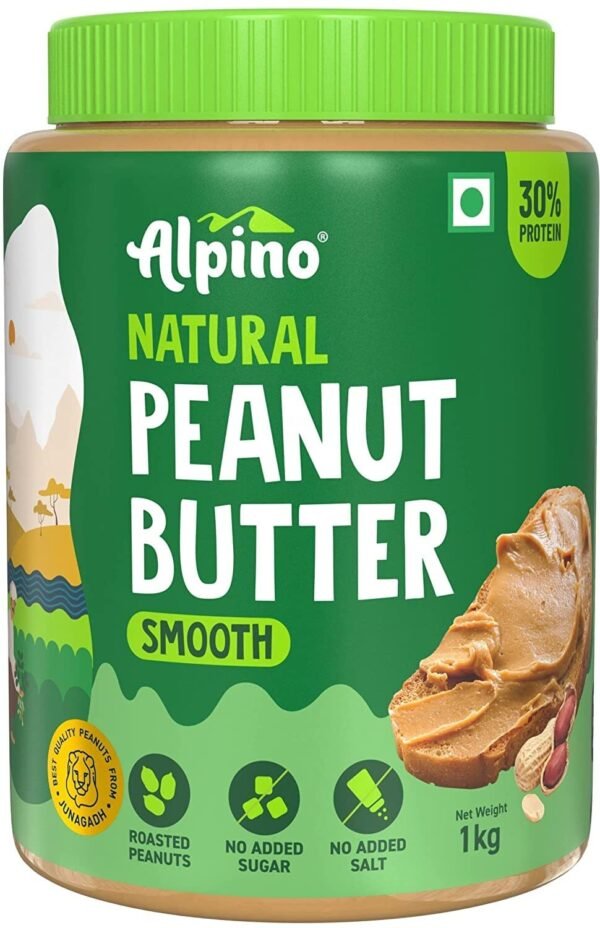 ALPINO SMOOTH PEANUT BUTTER 1KG