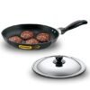 Nonstick Frying Pan 24 cm with Stainless Steel Lid (NF24S)