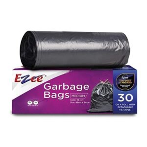 Ezee Garbage Bags for Dustbin |30 Pcs| Medium