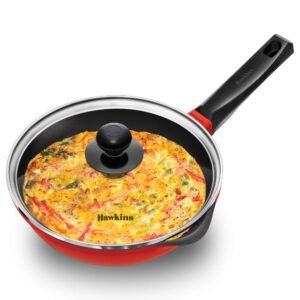 Induction Compatible Die Cast Pan with Glass lid (IDCF22G)