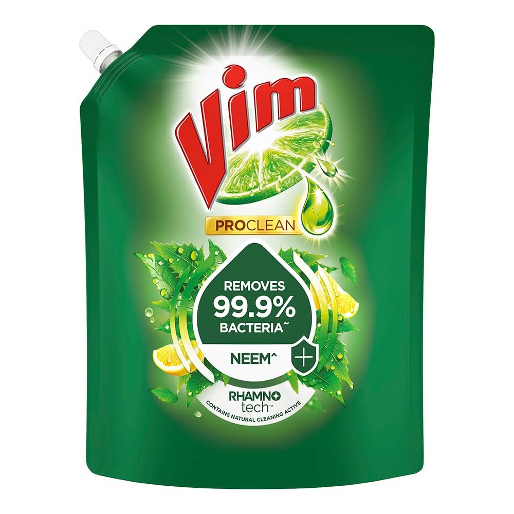 Vim ProClean Dishwash Liquid Gel with Neem, 1700ml