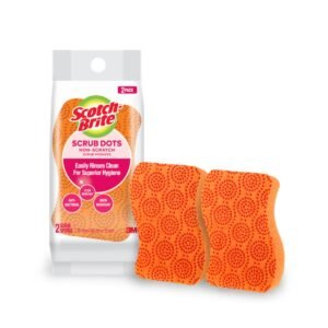 Scotch-Brite Scrub Dots Non-Scratch Sponge (2 Pieces)