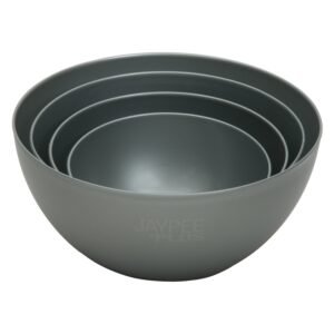 Jaypee Plus Virgin Plastic Mixing Bowl Set of 4 - (Grey)