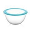 CELLO Ornella Toughened Glass Mixing Bowl with Premium Lid,1000ml, Set of 1