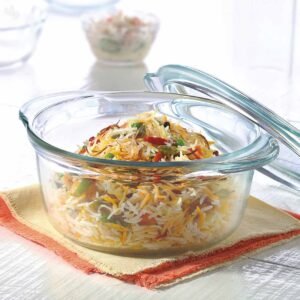 Borosil - Glass Casserole - Bowl with Glass Lid, 1.2L