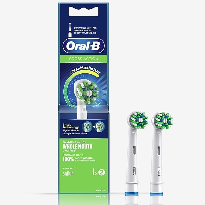 Oral-B ORIGINAL Cross Action Electric Toothbrush, 2 refills