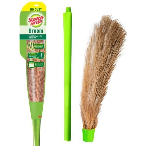 Scotch-Brite No-Dust Broom, Long handle