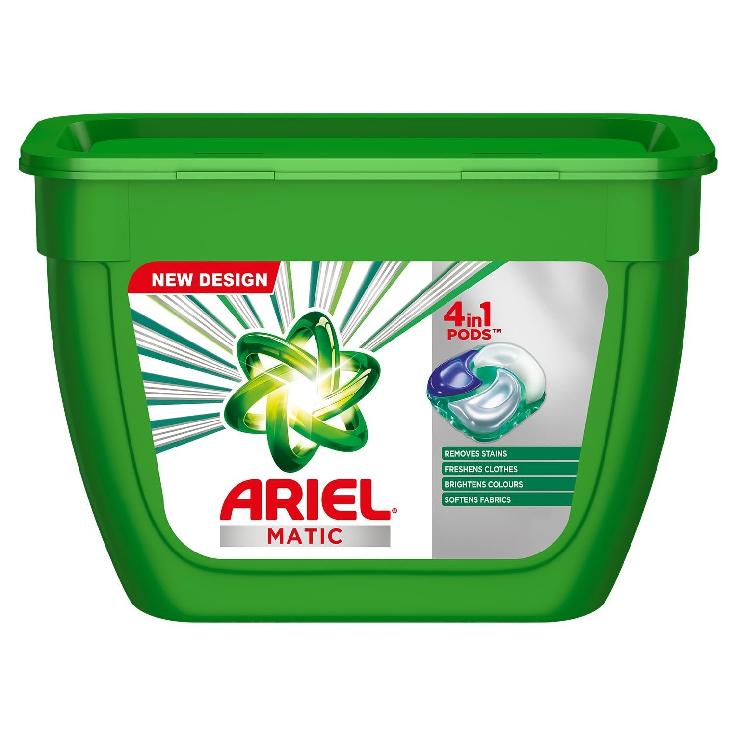 Ariel Matic 4-in-1 PODs Detergent, Pack of 18 PODs