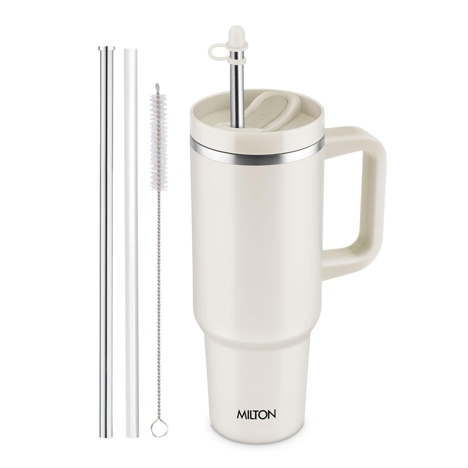 MILTON Malmo 1200 Thermosteel Double Wall Vacuum Insulated Stainless Steel Water Tumbler with Handle 1100ml