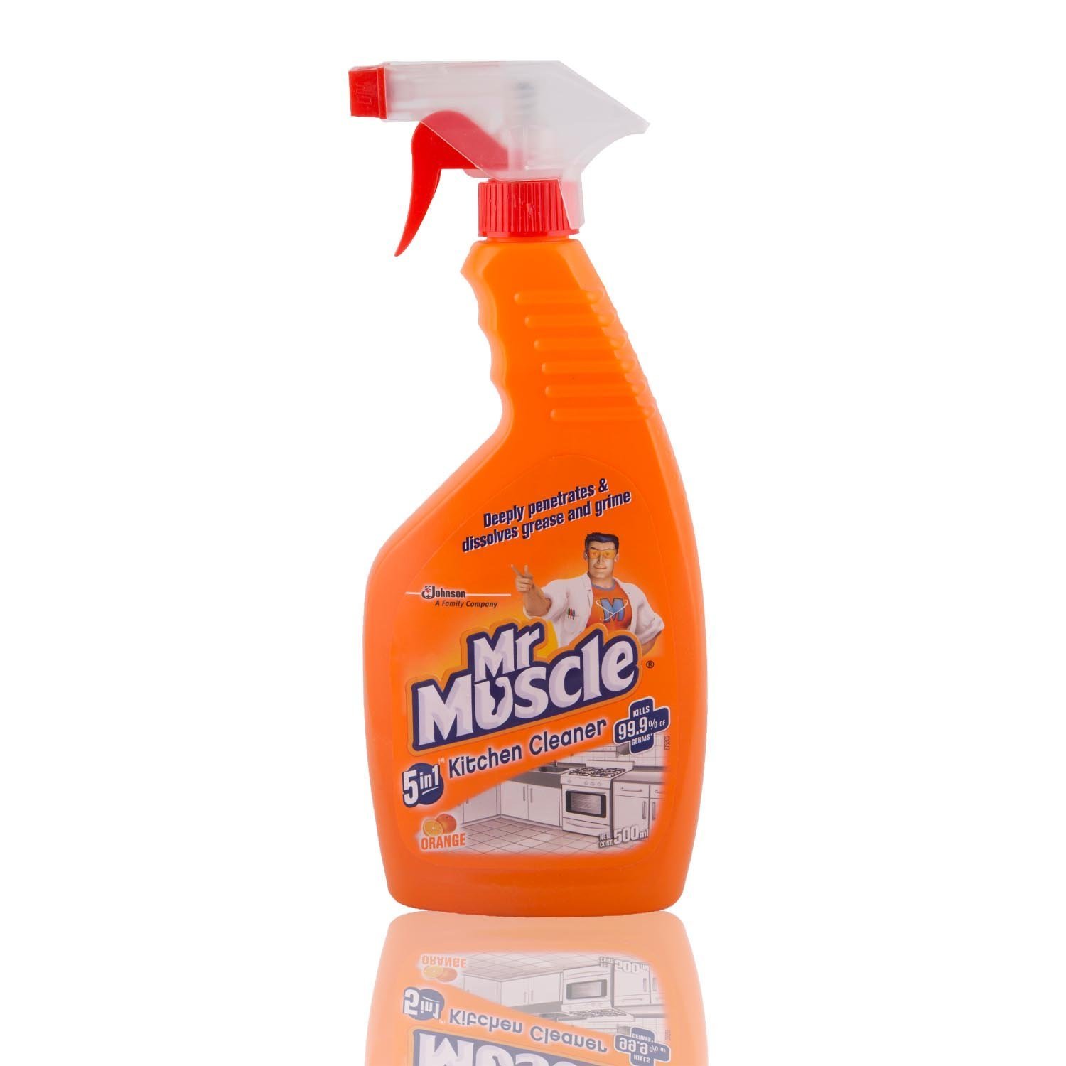Mr. Muscle 5-in-1 Kitchen Cleaner - Orange, 500ml Bottle